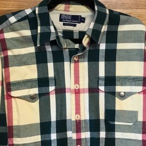 Men’s Polo by Ralph Lauren Plaid Twill Shirt